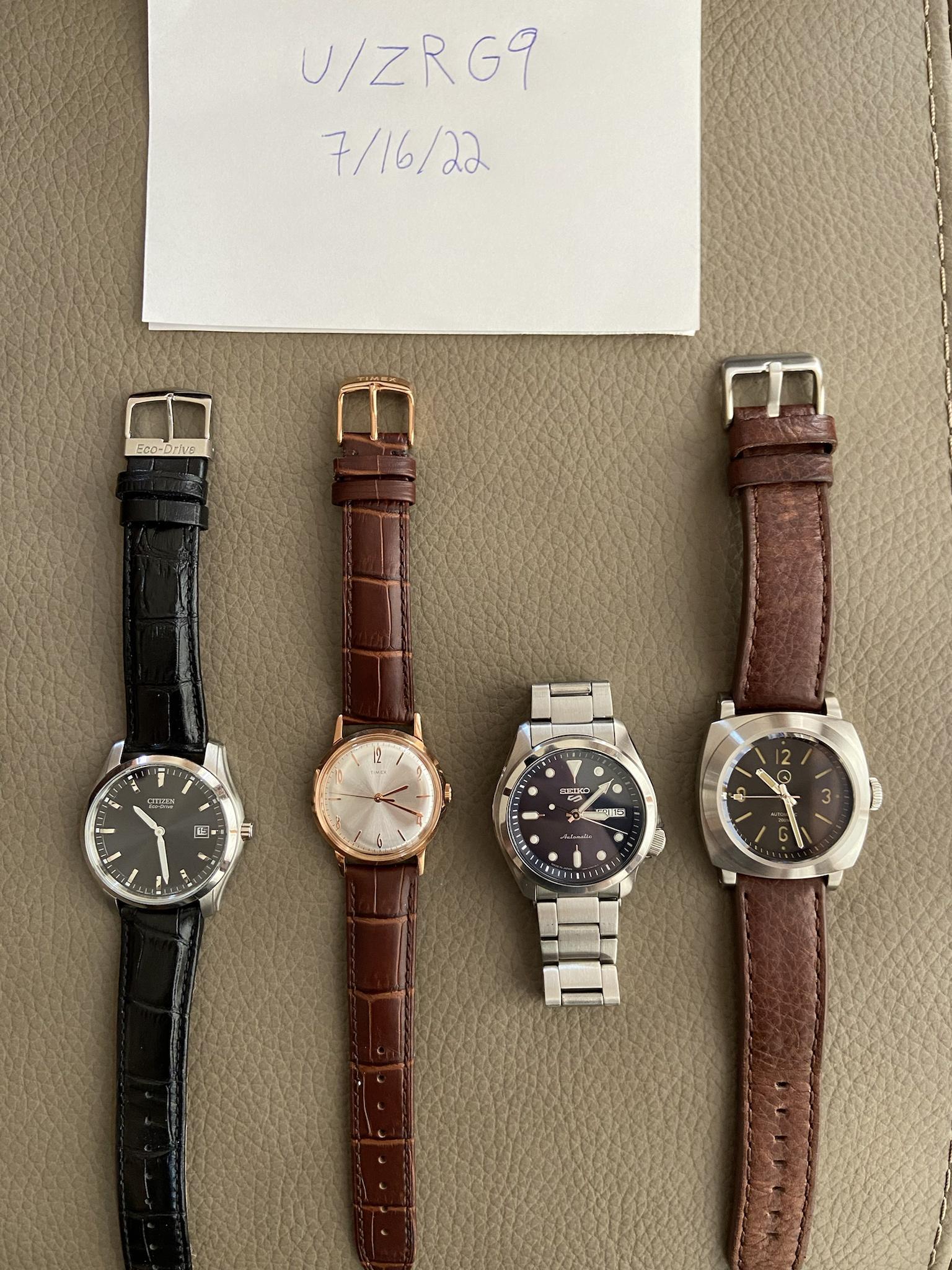 WTS/WTT] Seiko SRPE, LIW “Panerai”, Timex Marlin 34mm, Citizen