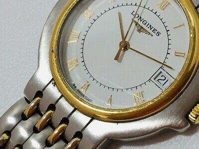 LONGINES Watch Flagship 156 7307 Quartz 18K Gold Plated St.Steel