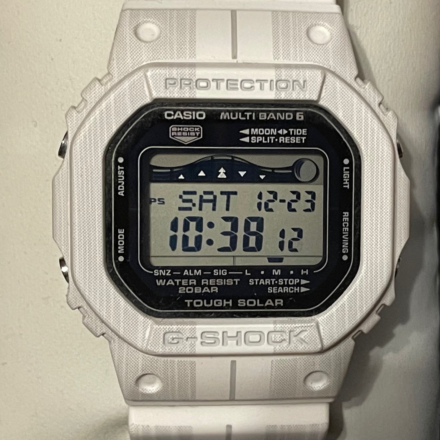 WTS] Casio G-Shock GWX-5600WA-7 Tide u0026 Moon Graph Tough Solar Atomic  Multiband 6 Digital Surf Style Watch w/Box | WatchCharts Marketplace