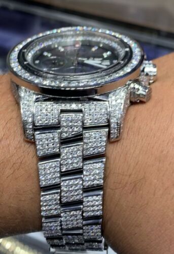 iced out breitling watch