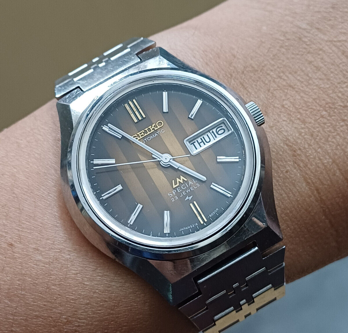 時計 SEIKO LM SPECIAL 23JEWELS 5216-7020 Absolutely stunning Blue Dial Seiko LM Special 5216-7020