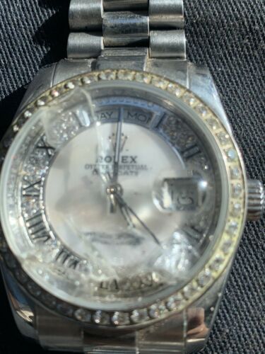 rolex watch mens used 18k diamond. Cl5 72200 White Gold 18k . |