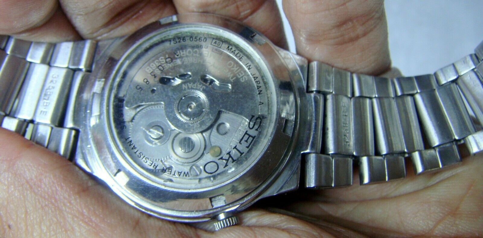 Seiko 5 Automatic 21 Jewels 7S26 0560 See Through Back Watch for