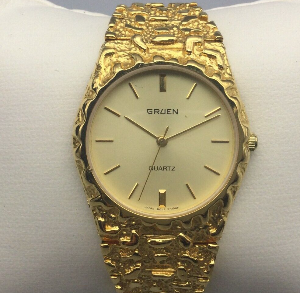 Gruen gold nugget on sale watch