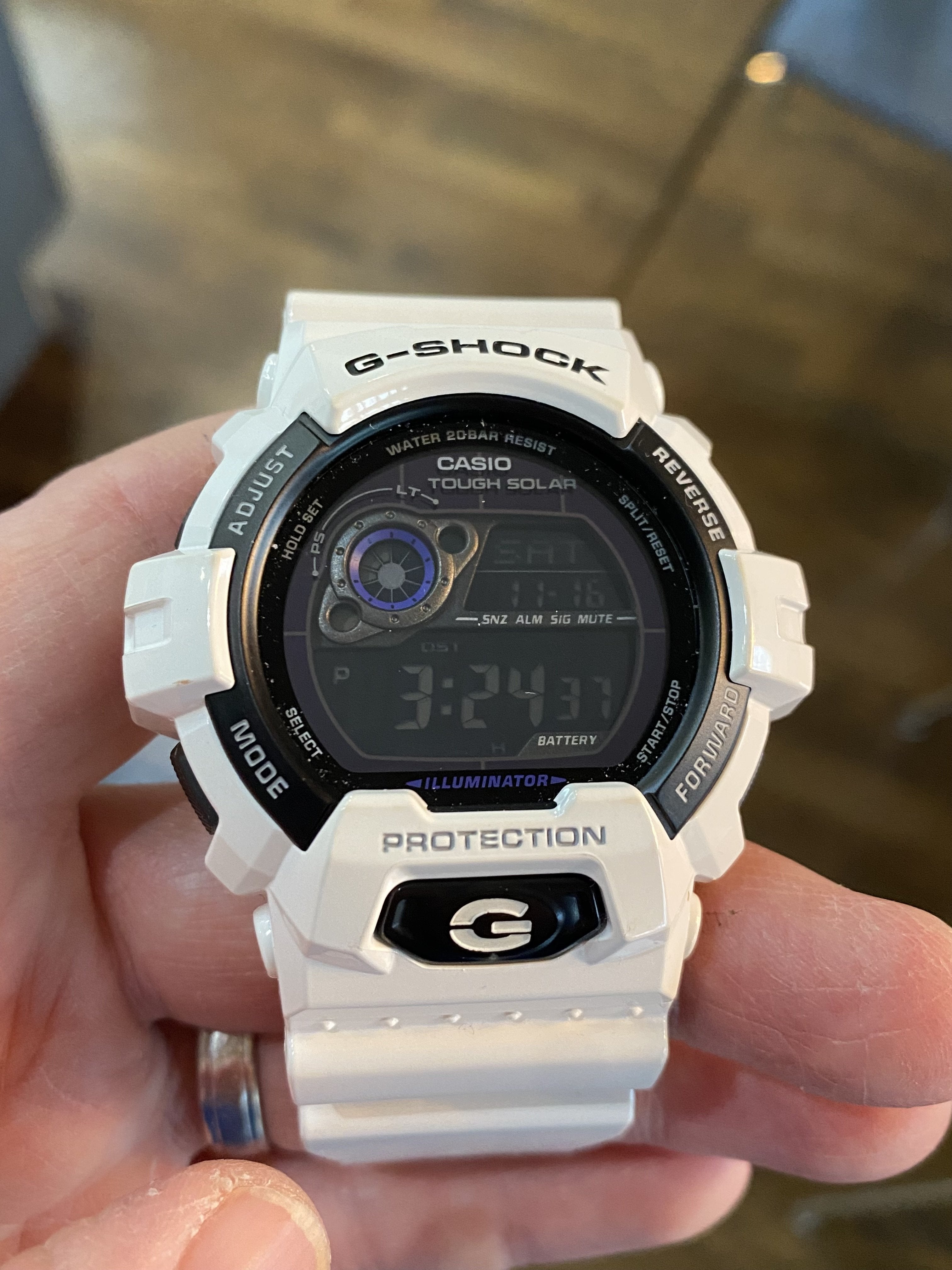 Casio G Shock GR 8900 glossy white solar WatchCharts Marketplace UK