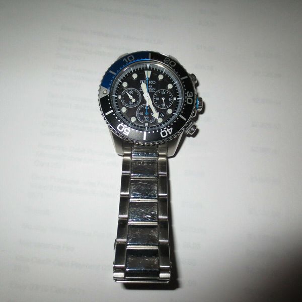 Seiko Men's SSC017 Solar Stainless Steel Dive Watch WatchCharts