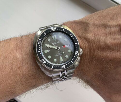 Seiko prospex Turtle SRPC23K Anthracite Dial Sapphire Upgrade