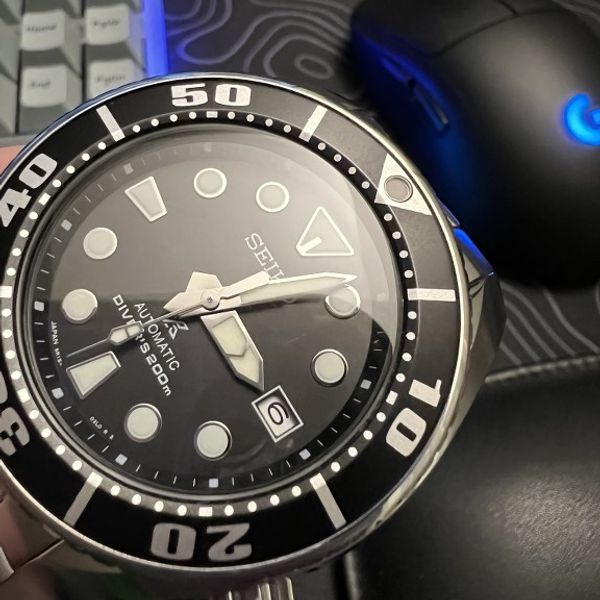 FS Seiko Sumo Black Dial on Strapcode Super Jubilee Bracelet