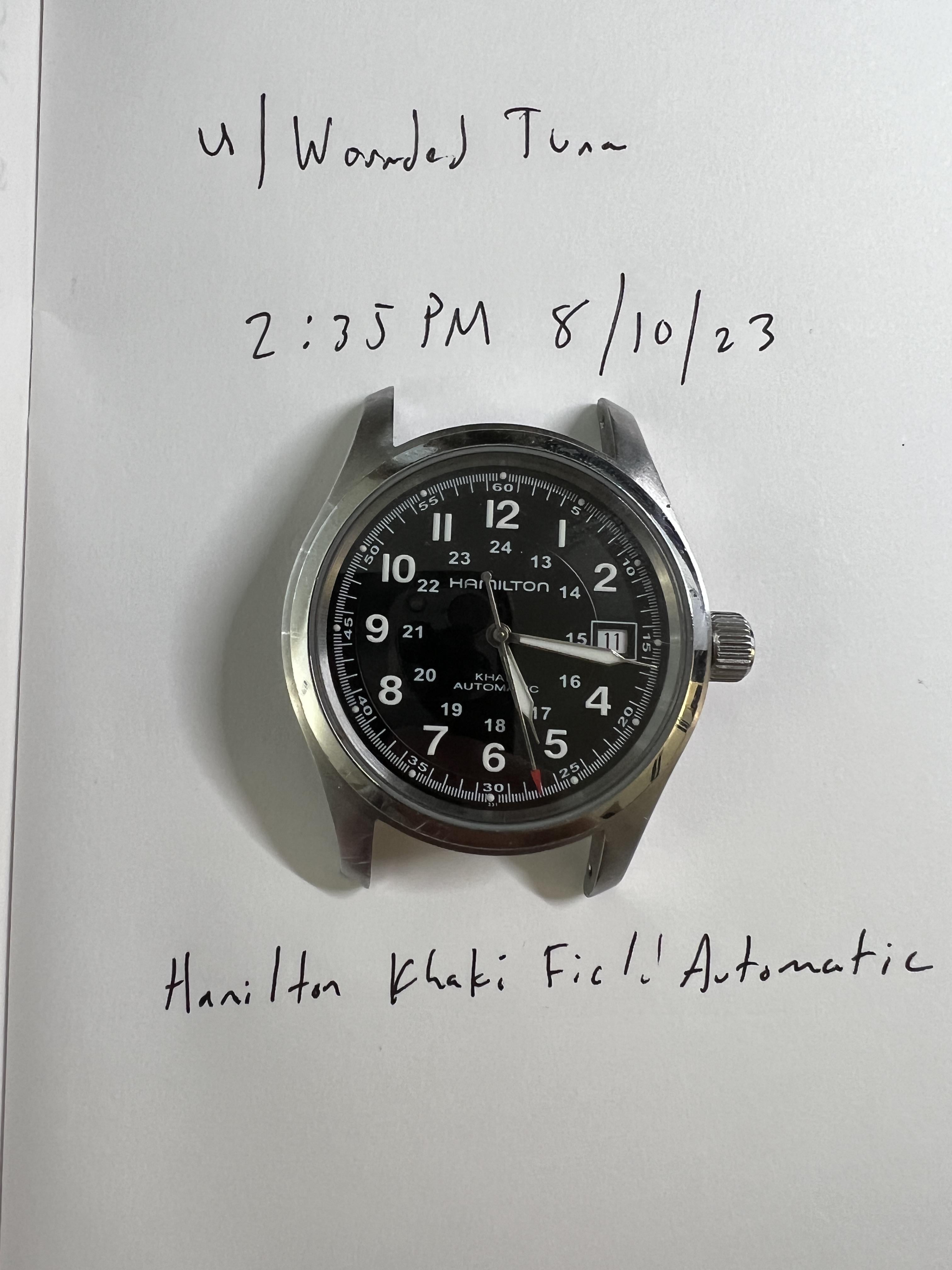 WTS] Hamilton Khaki Automatic 38mm H704450 Black Dial