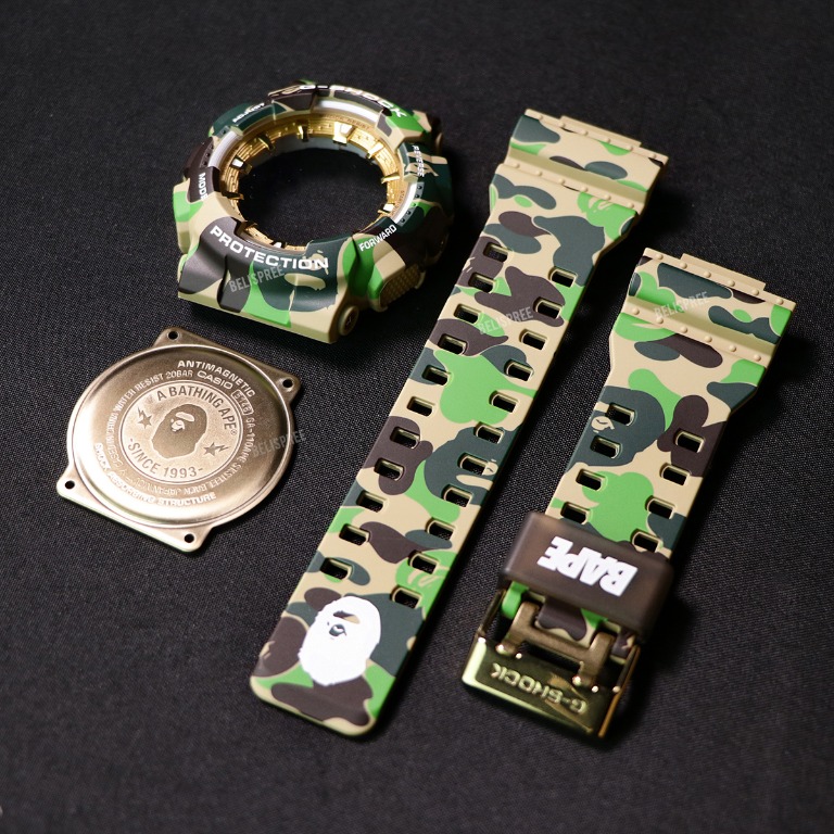 ORIGINAL A Bathing Ape x G-Shock GA-110 “BAPE XXV” Camouflage Gold