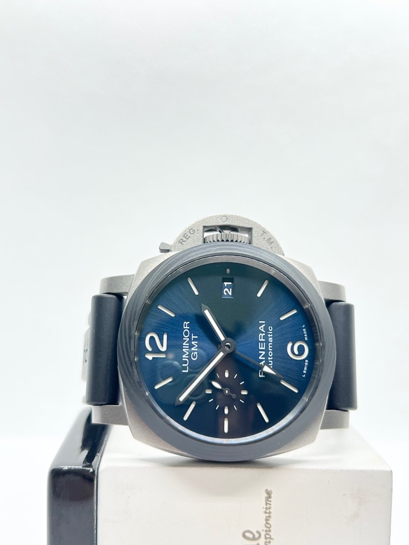 Pre Owned Panerai Luminor Marina GMT Pam 1279 Blue Dial Automatic