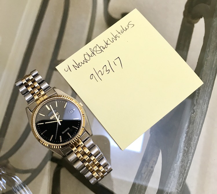 [WTS] Vintage Seiko 7N43-8A49 Day-Date Quartz w/ Black Dial