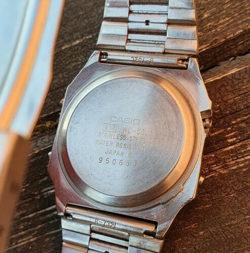 Casio WL-50 (617)CASIO Vintage solar Digital Watch.Rare retro