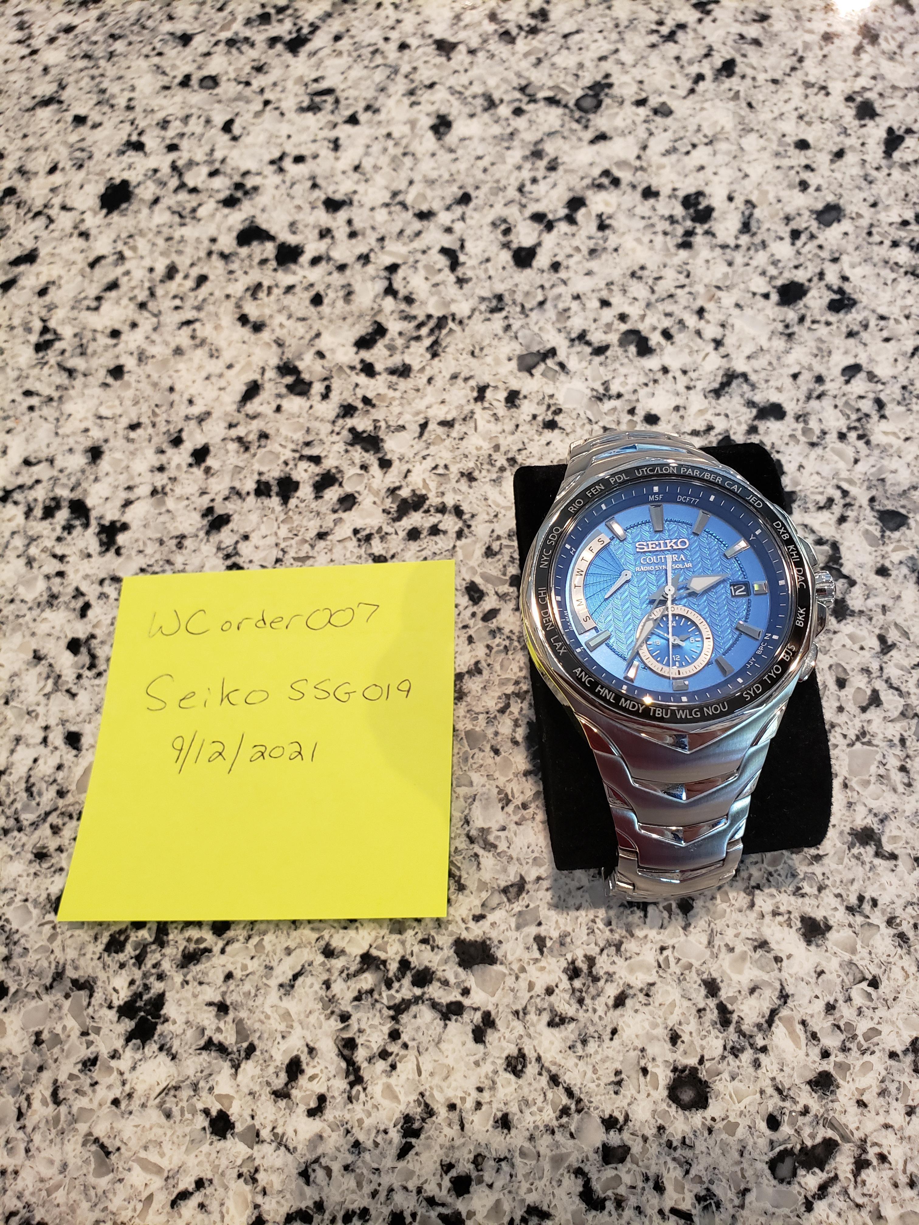 WTS Seiko Coutura SSG019 Solar Atomic Sapphire WatchCharts