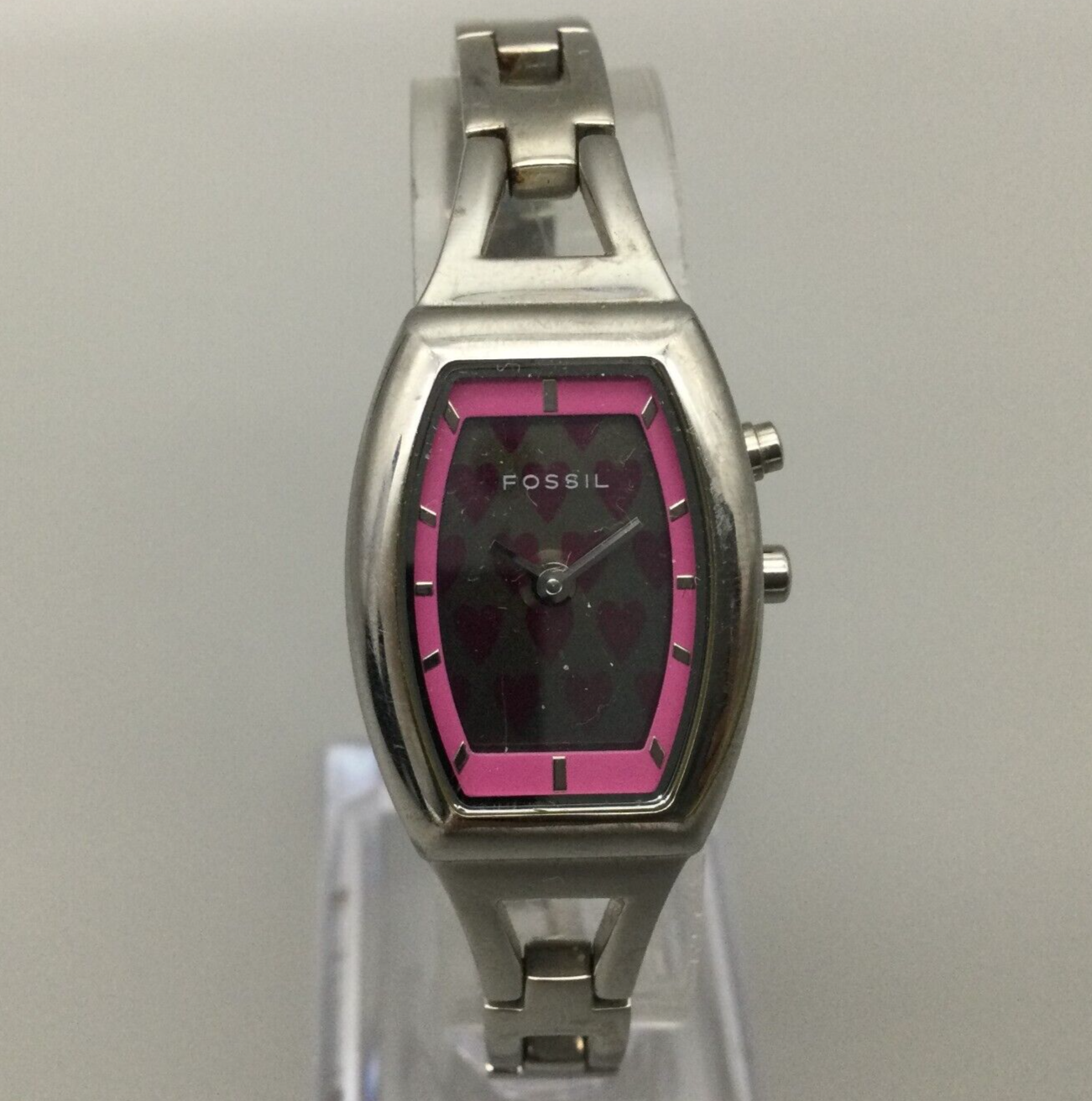 Relic Heart Watch ZR55109 Animated Y2K Stainless Steel Pink Womens New Battery Relic Digital Wristwatches for sale | eBay main image 3
