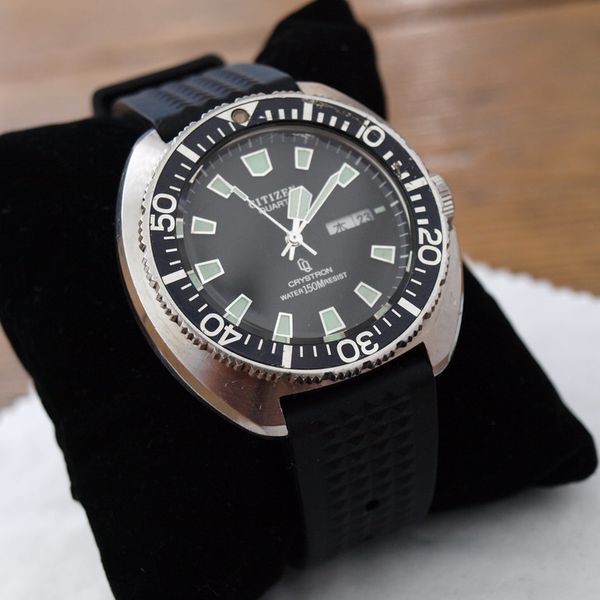 WITHDRAWN: Citizen cushion case quartz Crystron diver (4-732316) on TF  Waffle | WatchCharts