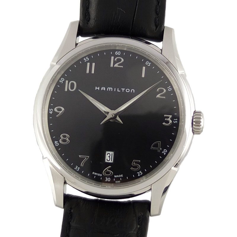 Hamilton HAMILTON Jazzmaster Thinline H385110 Quartz Black Dial 