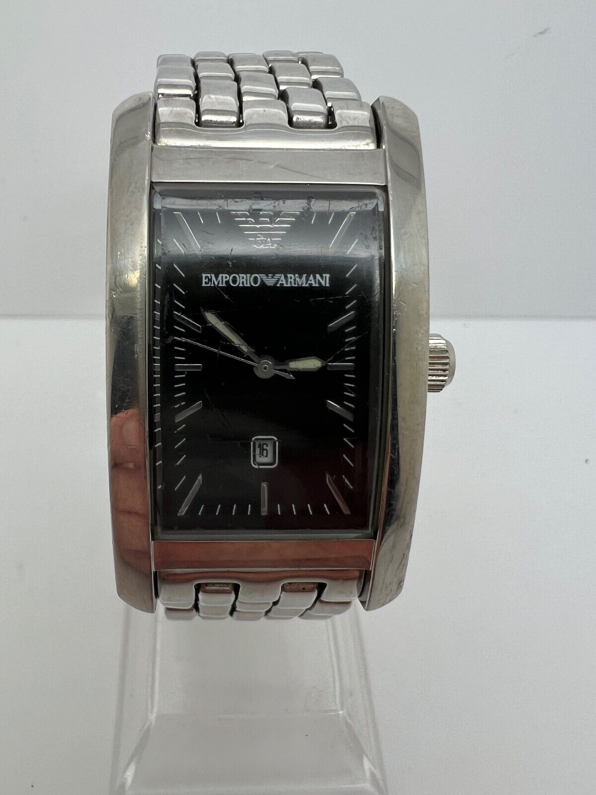 Emporio Armani Mens Dress Watch AR 0115 New battery fully working