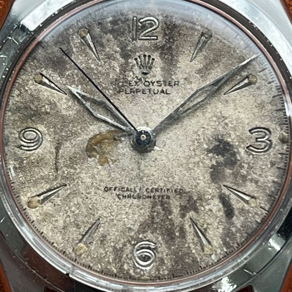 ROLEX REF. 6084 OYSTER PERPETUAL BIG BUBBLEBACK VINTAGE ALL STEEL ...