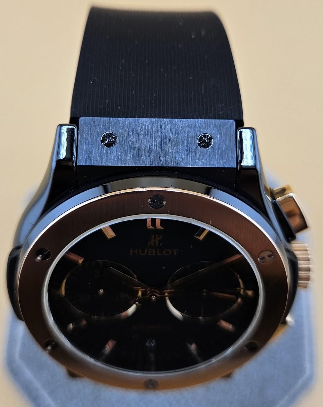 FSOT: Hublot Classic Fusion King Gold Rose Gold Band. Complete Set