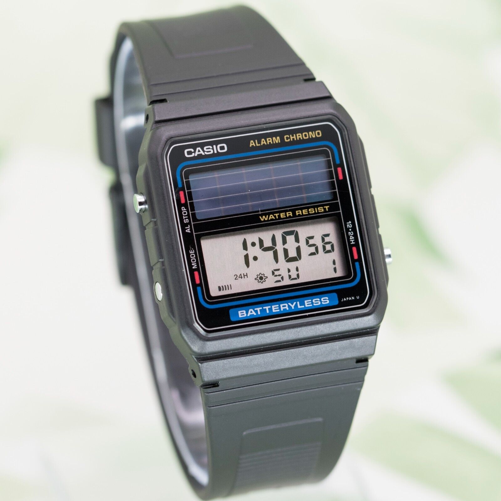 1986 NOS CASIO FB-90W BATTERYLESS VINTAGE DIGITAL WATCH JAPAN