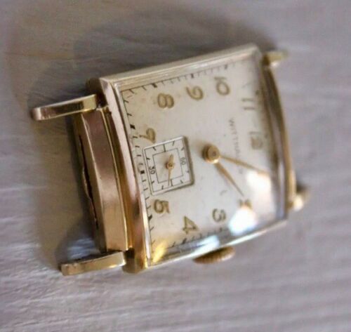 Vintage Swiss Longines Wittnauer 8T Revue 1945 10k Orig. Movement