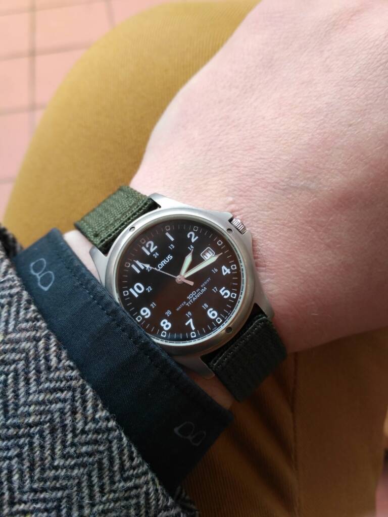 lorus field watch