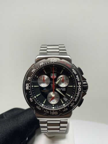 Tag Heuer CAC111A Indy 500 Formula 1 Watch Mens Chronograph Black