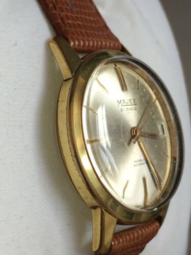Vintage Of 1950's “MAJEX” 21 Jewels Swiss Automatic Incabloc Men's