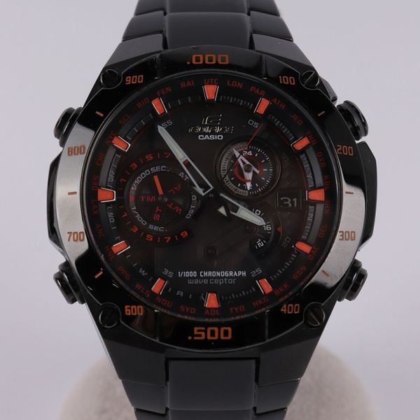 CASIO EDIFICE Edifice Solar Analog SS BLK EQW-M1100 5122 #C1510