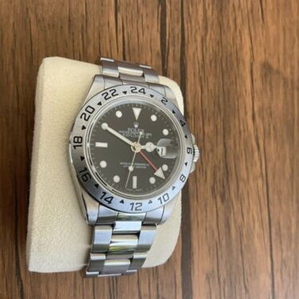 ROLEX EXPLORER II 16570 STAINLESS STEEL BLACK DIAL 40mm | WatchCharts ...