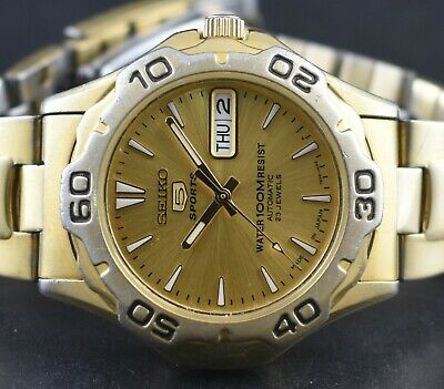 VINTAGE SEIKO 5 SPORTS WATER RESIST 100M AUTOMATIC 23 JEWEL CAL 