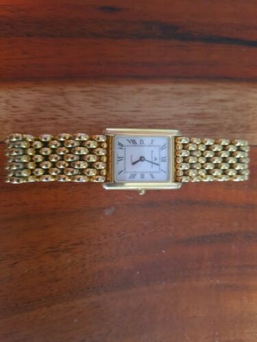 Maurice Lacroix Damenuhr Quarz Gold Electroplated G10 Ref 32538