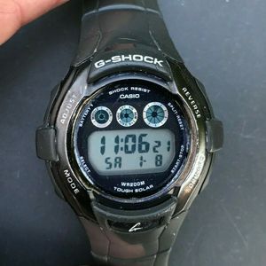 Rare Gray Casio G Shock G 7301b 2816 Tough Solar Atomic Digital Chrono 45mm Watchcharts