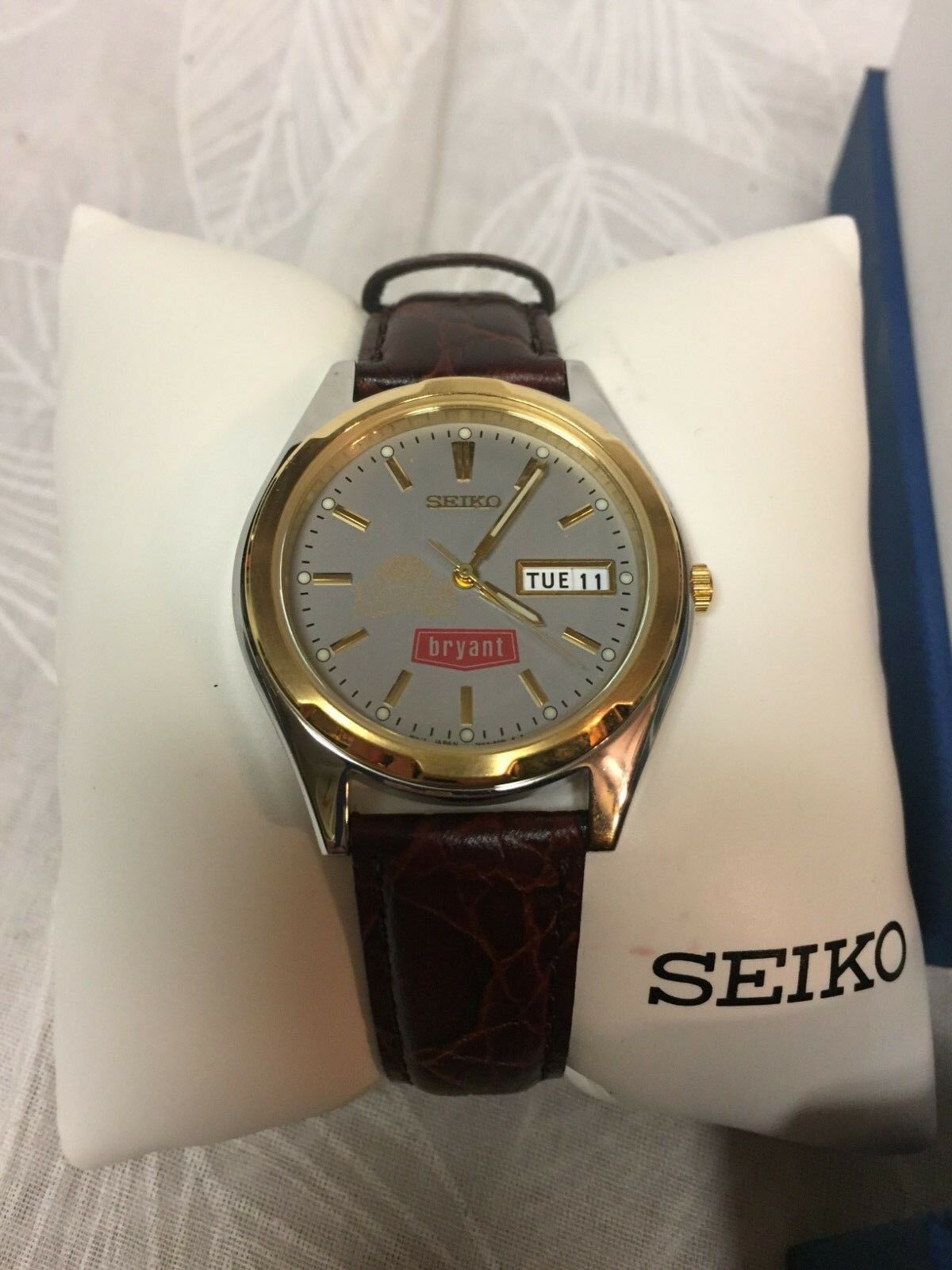 Seiko Watch SGF578 Brown Leather Strap New in Box | WatchCharts
