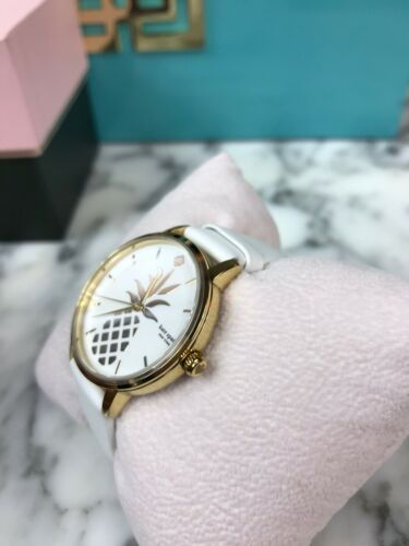 Kate Spade Pineapple Watch NWT NIB Kate Spade Pineapple Watch White Leather Strap Metro  main image 4