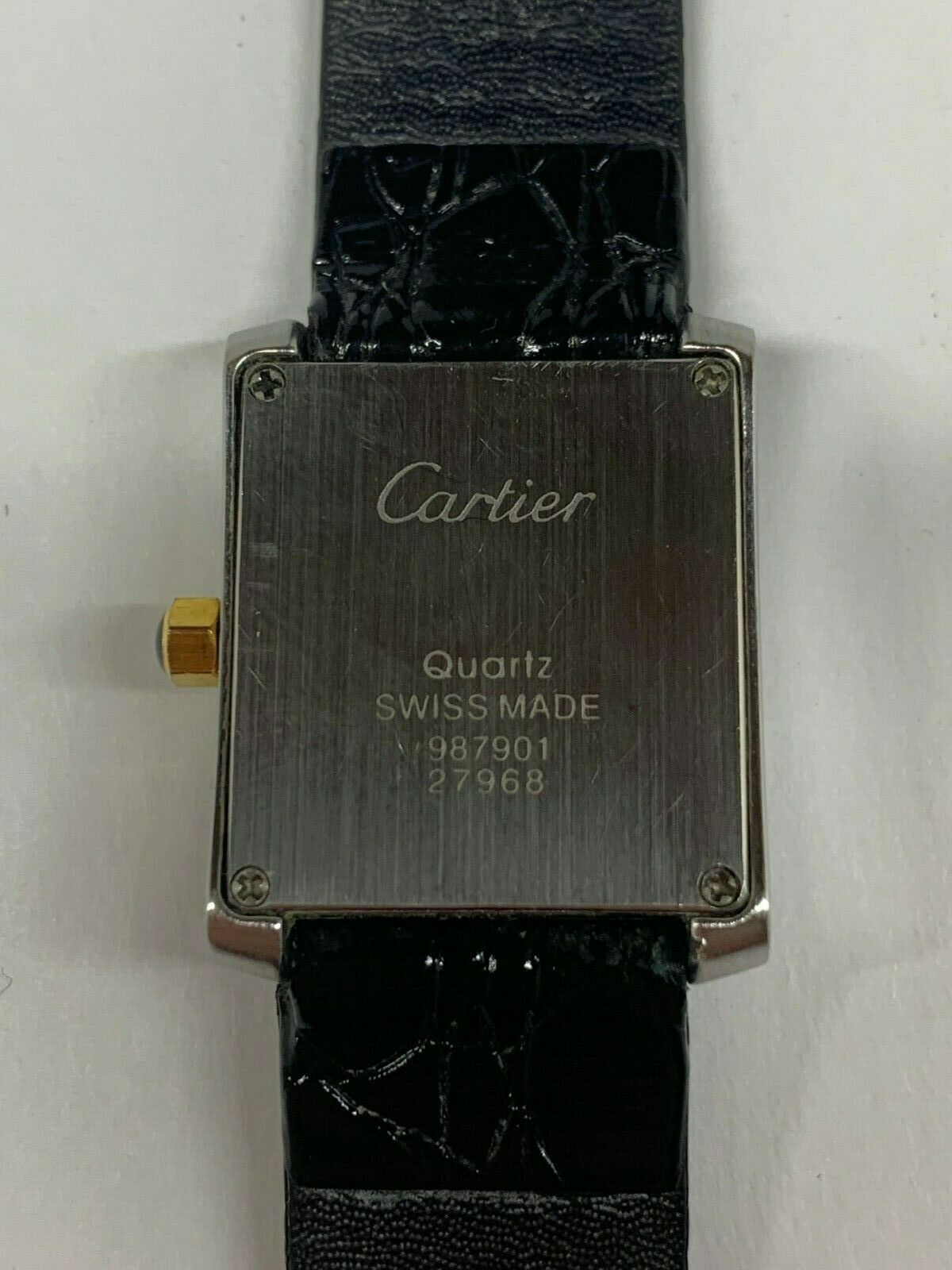Cartier tank rectangular watch. 987901 