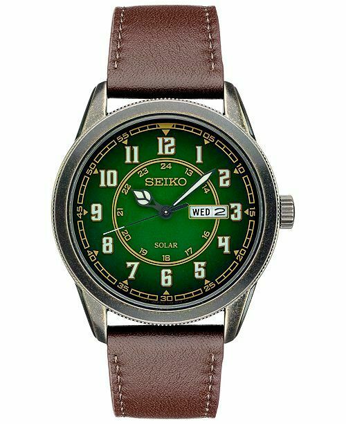 seiko solar green dial