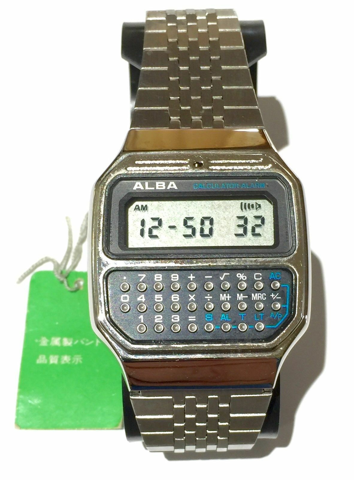 NOS VINTAGE ALBA (by SEIKO pulsar ) CALCULATOR ALARM WATCH