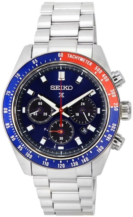 Seiko Prospex Speedtimer Solar Chronograph Watch Blue Dial SSC913 ...