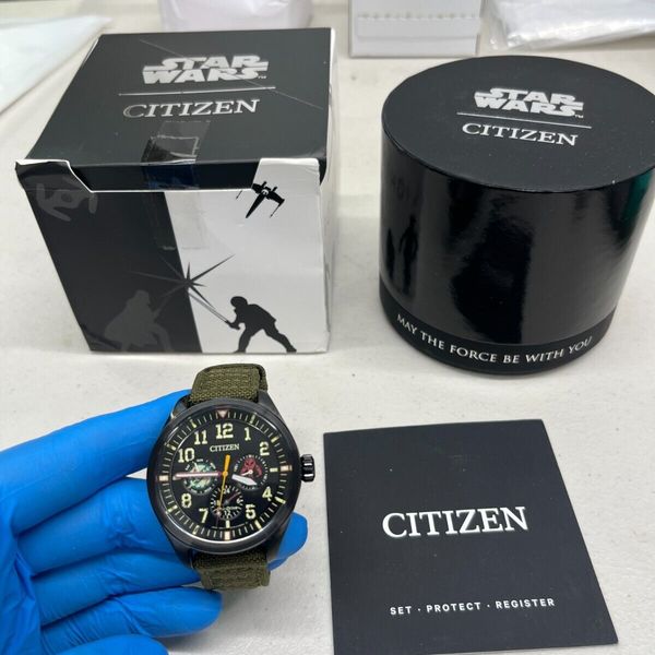Citizen Boba Fett Star Wars Men's BU2058-00W Green Strap Watch ...