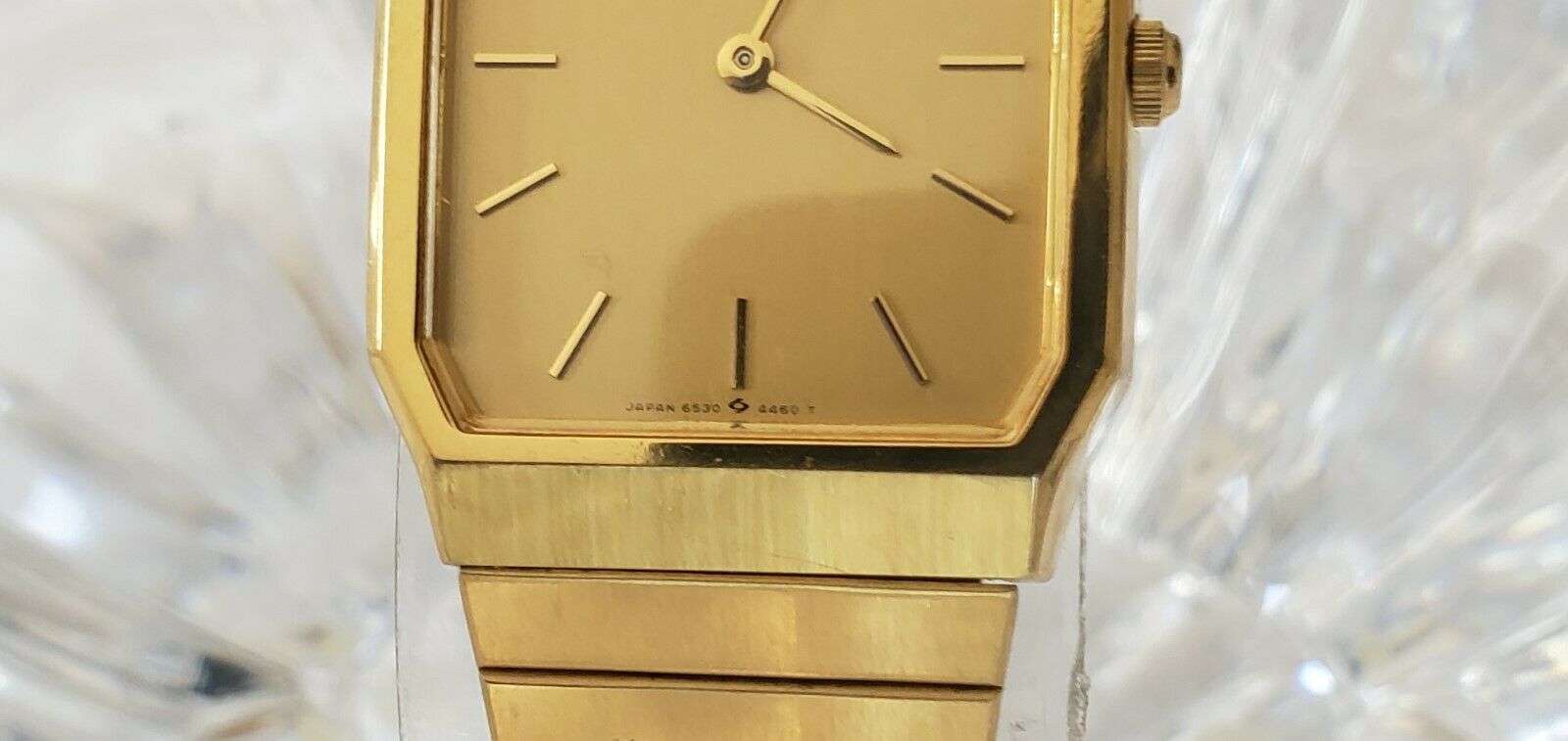 Vintage 1980's SEIKO QUARTZ 6530-5799 5 Jewels Men's Dress Watch