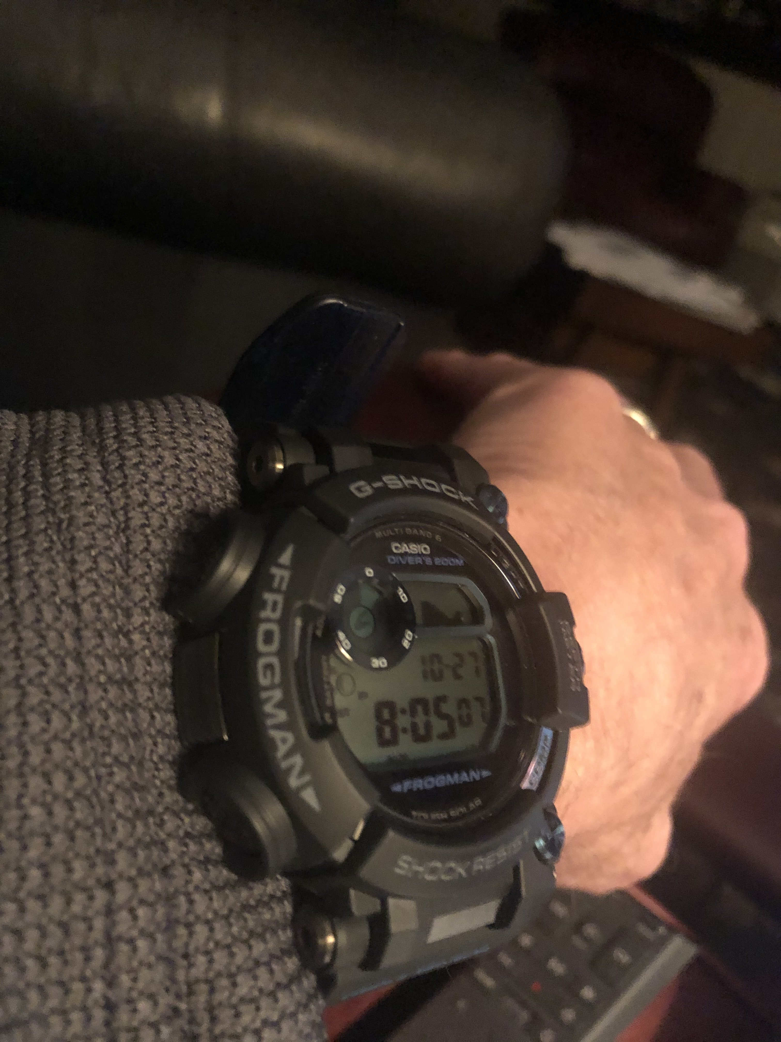 Fs G Shock Frogman Gwf D1000b 1jf Blue Accents Watchcharts