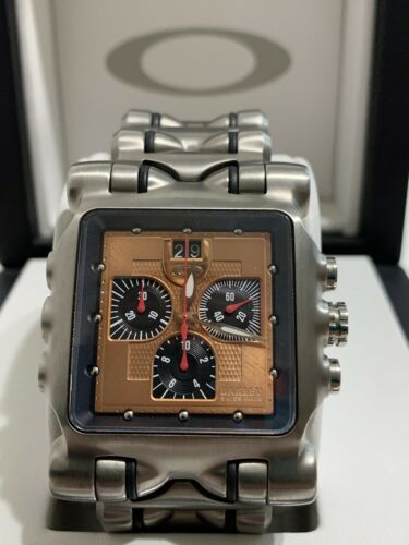 Oakley Minute Machine Watch Copper Dial Titanium Time Tank Oakley Minute Machine Watch Copper Dial Titanium Time Tank