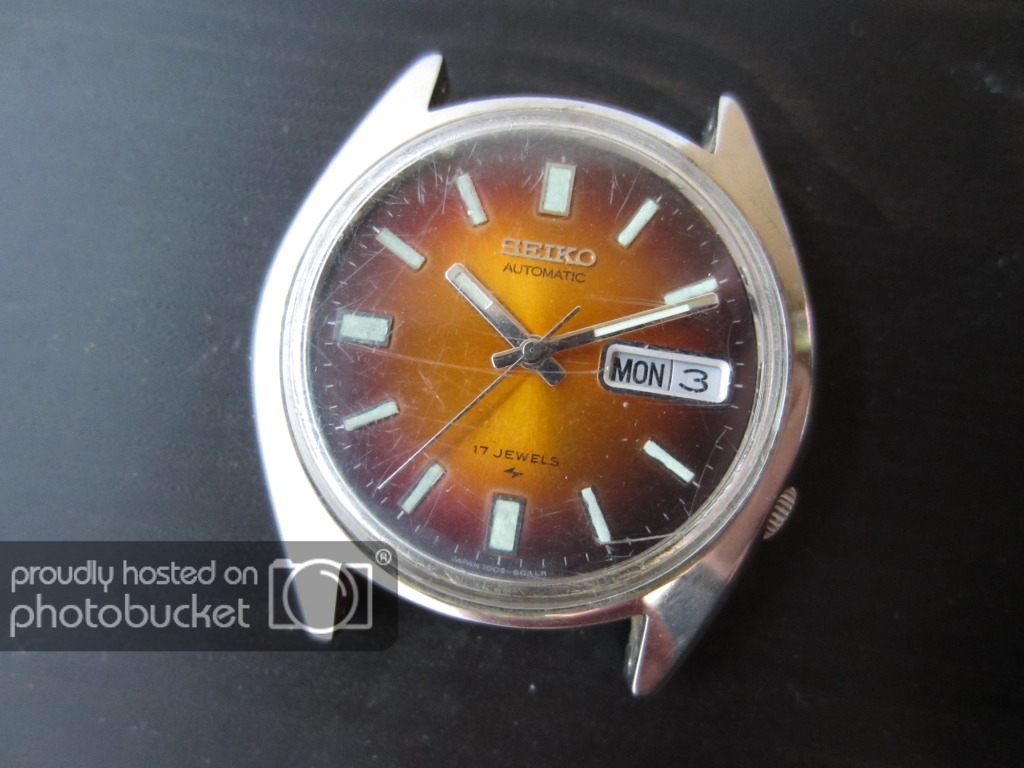 SOLD Seiko 7009 8049 Automatic Vintage Orange Dial parts