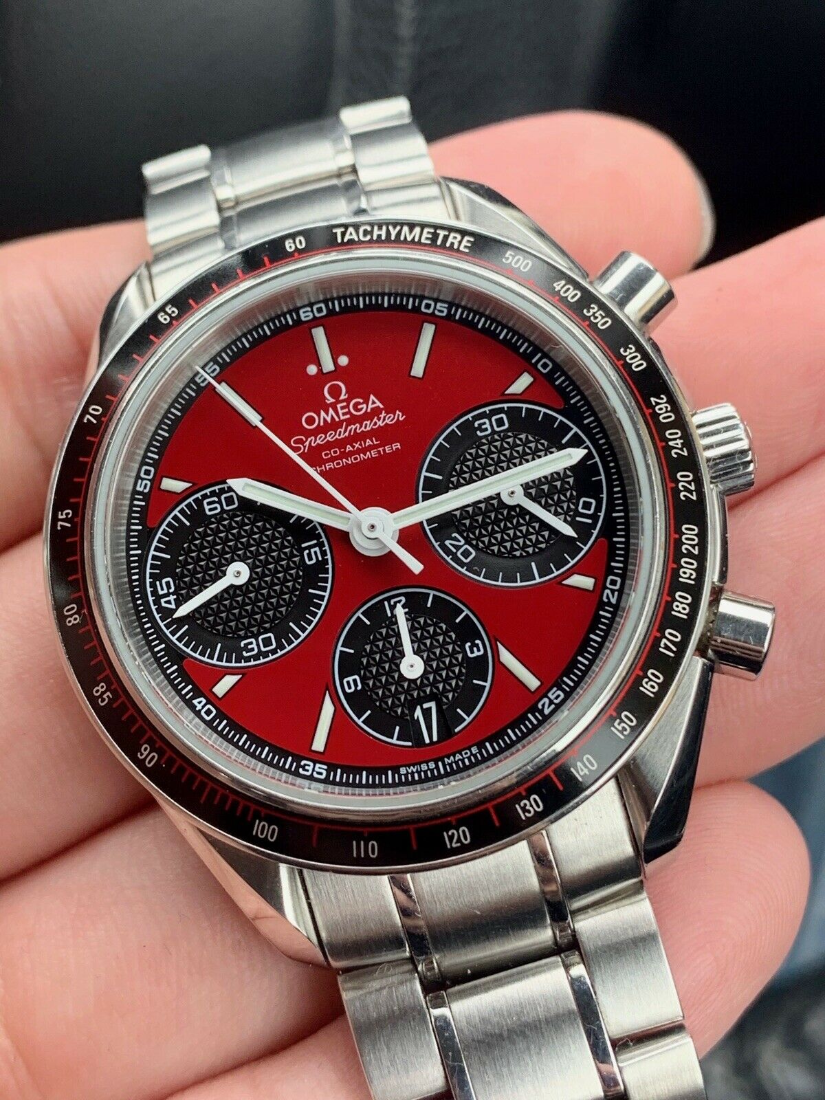 FS Omega Speedmaster Racing Red NM WatchCharts Marketplace