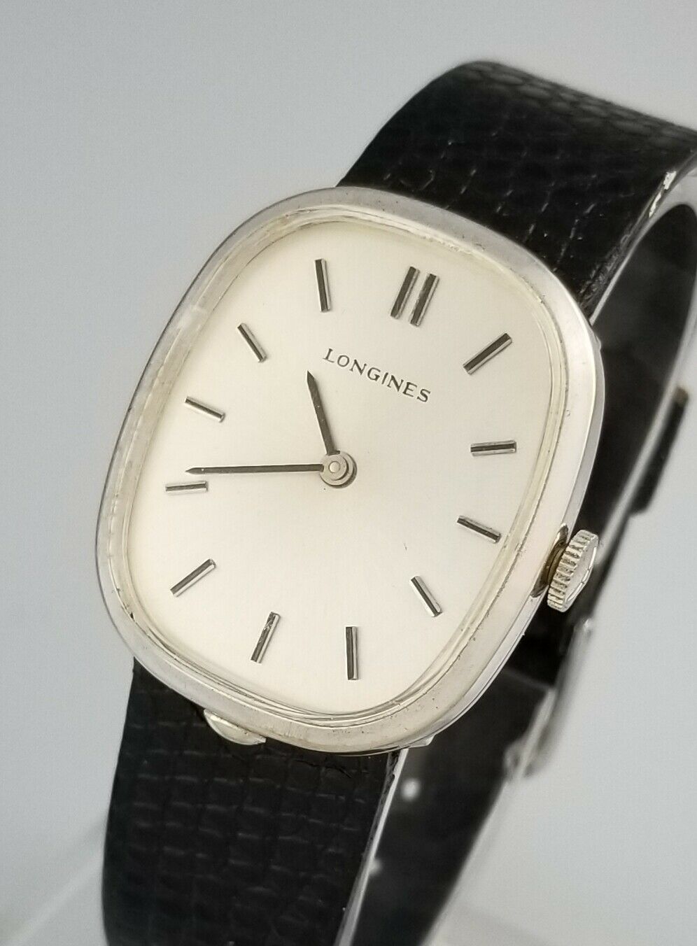 VINTAGE LONGINES MENS MANUAL WIND WRIST WATCH ODD ELLIPSE CASE