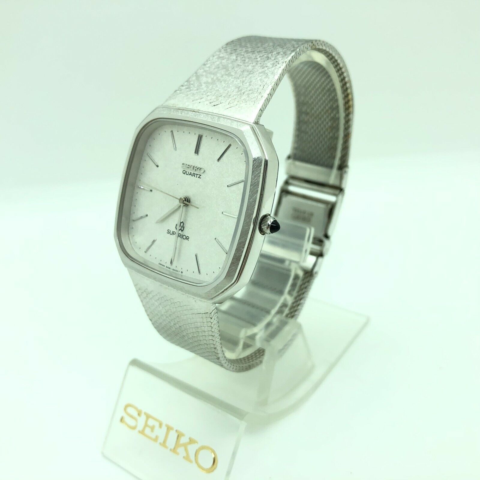 w1092] SEIKO SUPERIOR 9481-5000 Twin quartz All original New