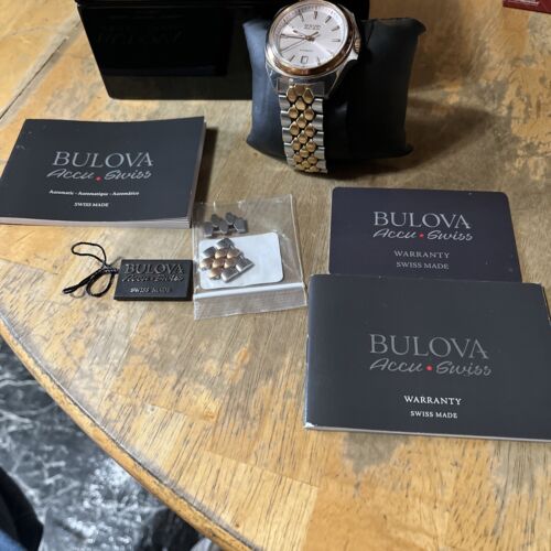 BULOVA 65B159 ACCU SWISS AUTOMATIC MEN S WATCH 42429 51463