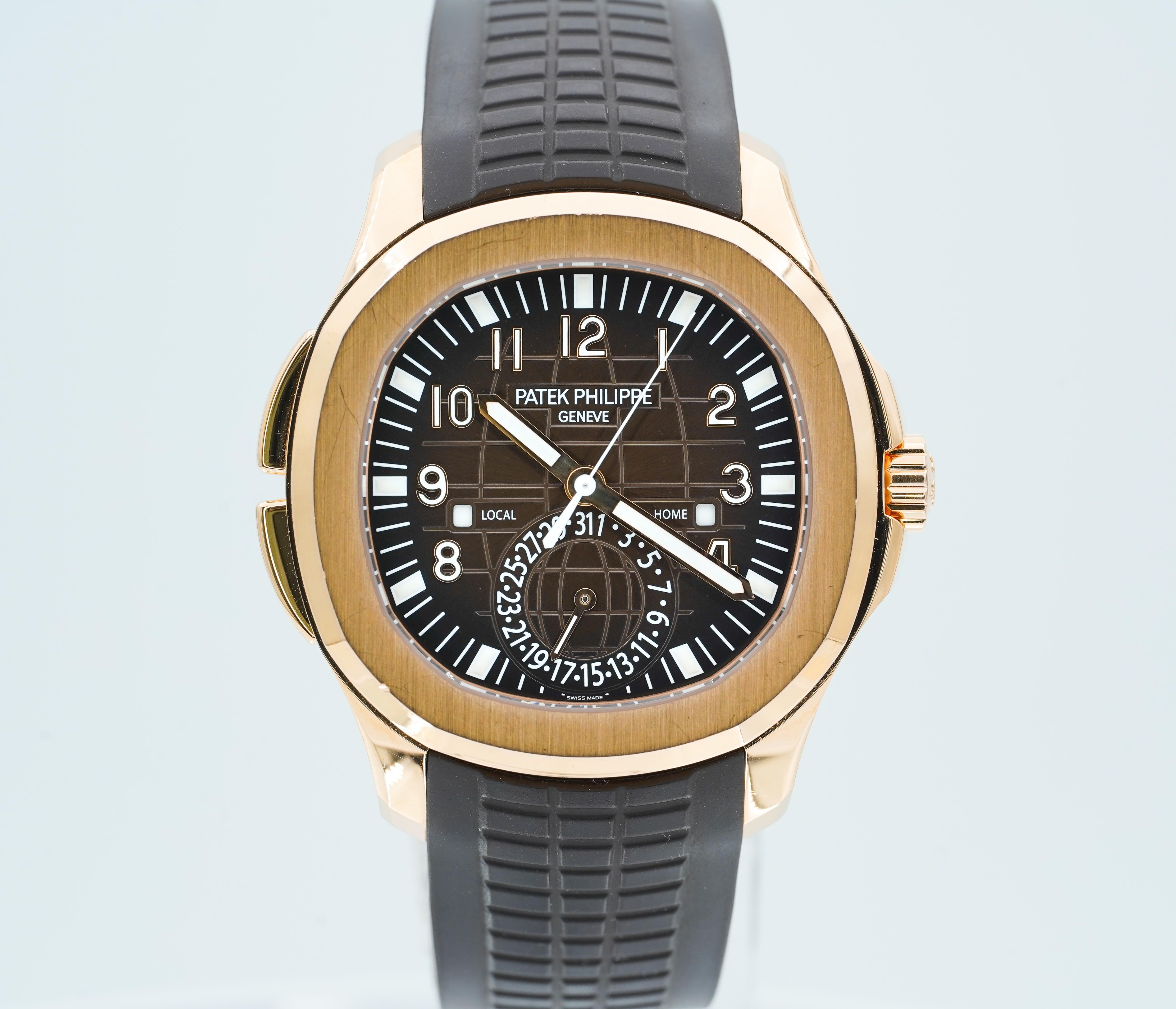 WTS Patek Philippe Aquanaut 5164R Travel Time 18K Rose Gold BOXES PAPERS WatchCharts Marketplace CA